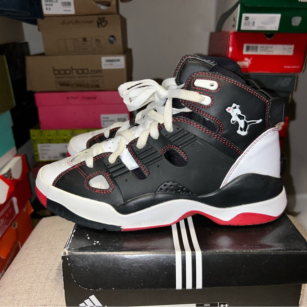 Adidas Black and Red Kids Shoes